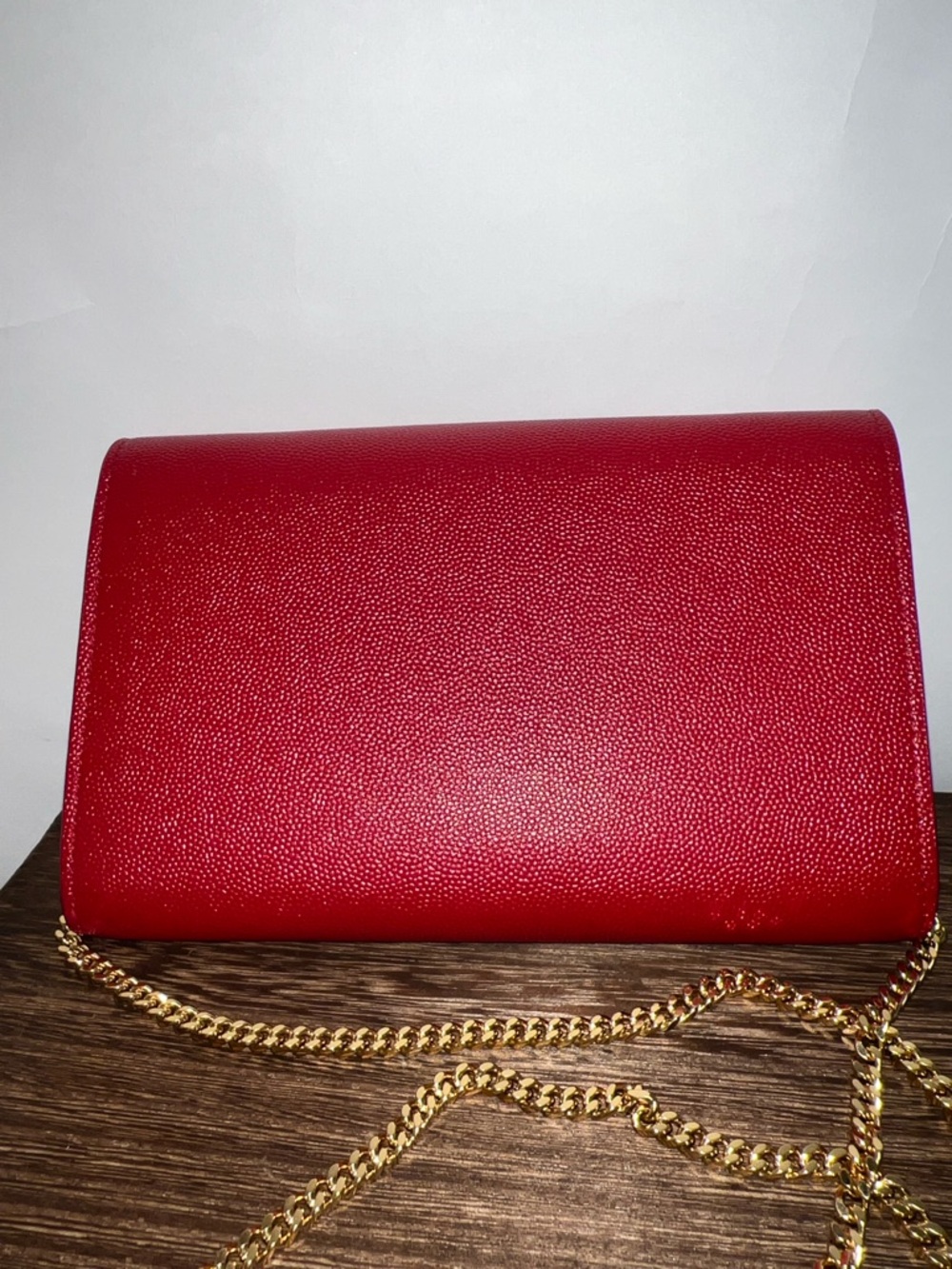 Saint Laurent Red Crossbody with Gold YSL Hardware - Picture 2 of 7